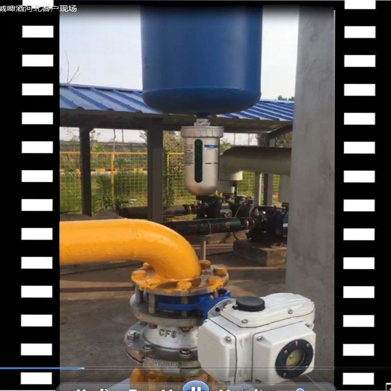 石家庄百威啤酒生产基地，空压机系统DN80汽水分离器视频